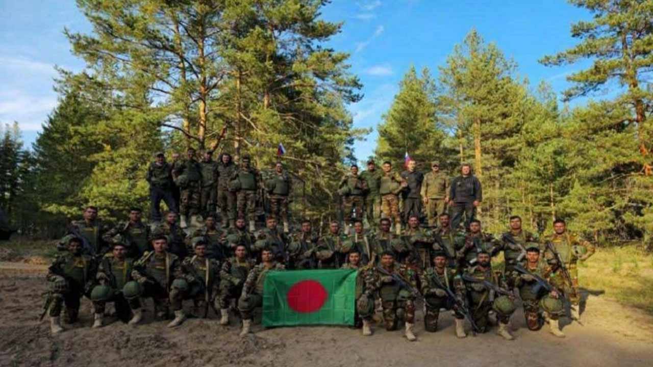 রাশিয়ায় যৌথ মহড়ায় অংশ নিল বাংলাদেশ সেনাবাহিনী