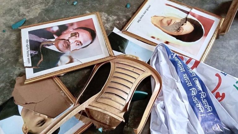 গফরগাঁওয়ে বিএনপির অফিস ভাঙচুর